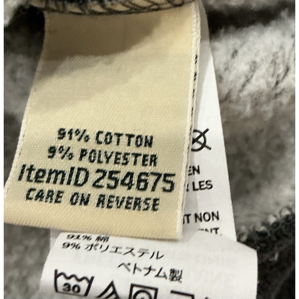 LL Bean Sweatshirt Mens XL Gray Fleece Lined Fill Zip Mock Neck - Picture 5 of 8